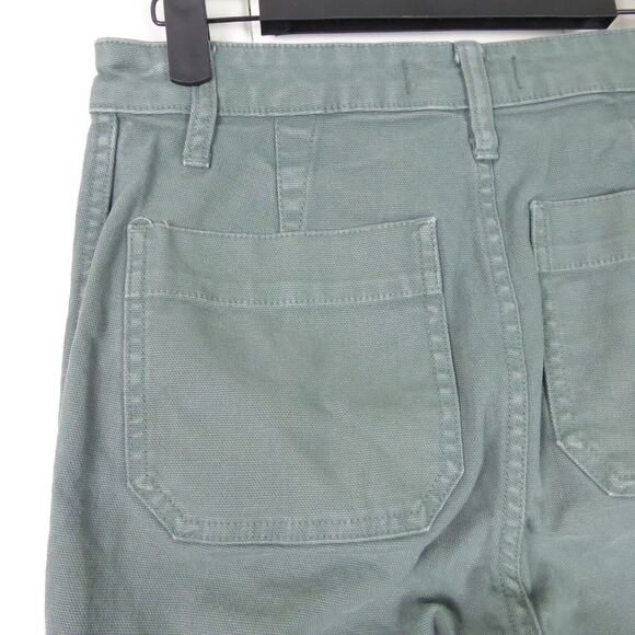 Madewell Pants Womens SZ 25 Emmet Wide Leg Crop High Rise Welt Pocket Baggy - Picture 7 of 11